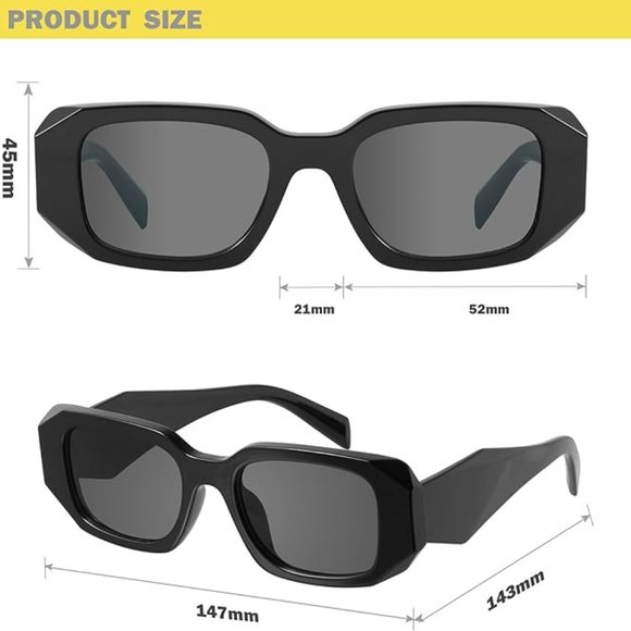 Vintage rectangular sunglasses